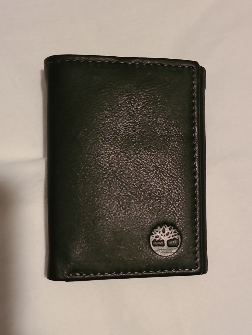 Timberland Tri Fold Leather Wallet NWT Black Card Holder